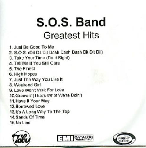 The Sos Band Greatest Hits UK Promo CD album (CDLP) (302087)
